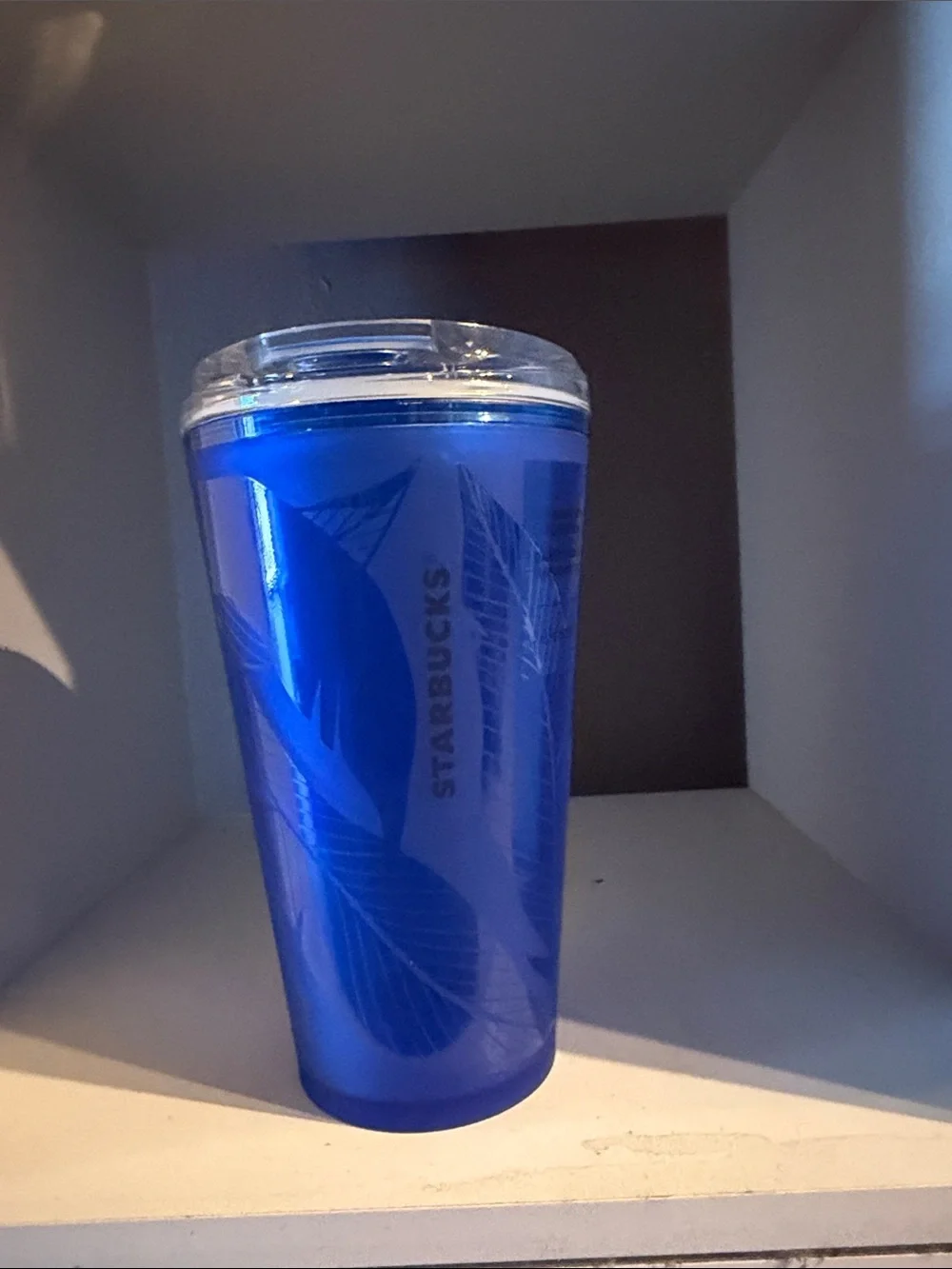 Starbucks Royal Blue Travel Tumbler with Clear Lid